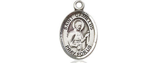 Pewter Saint Camillus of Lellis Medal Engraved Catholic Saint Jewelry