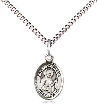 Pewter Saint Camillus of Lellis Medal Religious and Catholic Jewelry Engraved Catholic Saint Jewelry