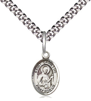Pewter Saint Camillus of Lellis Medal Religious and Catholic Jewelry Engraved Catholic Saint Jewelry