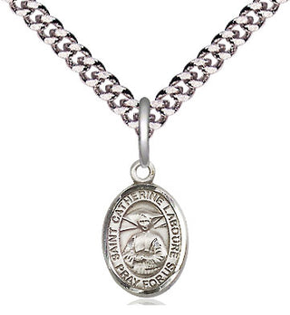 Pewter Saint Catherine Laboure Medal Religious and Catholic Jewelry Engraved Catholic Saint Jewelry