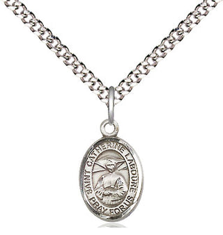 Pewter Saint Catherine Laboure Medal Religious and Catholic Jewelry Engraved Catholic Saint Jewelry