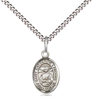 Pewter Saint Catherine Laboure Medal Religious and Catholic Jewelry Engraved Catholic Saint Jewelry