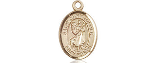 14kt Gold Saint Christopher Medal | Engravable