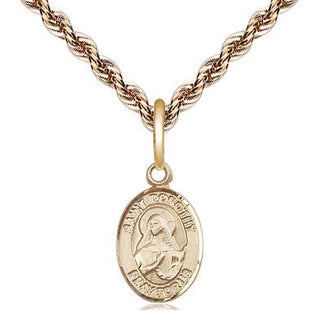 14kt Gold Saint Dorothy Medal Engraved Catholic Saint Jewelry
