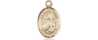 14kt Gold Saint Dorothy Medal Engraved Catholic Saint Jewelry