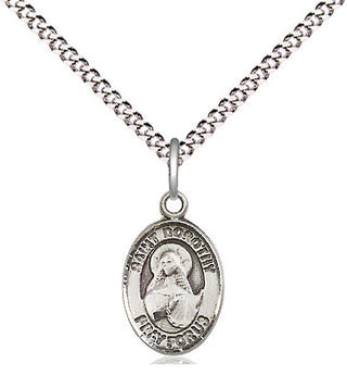 Pewter Saint Dorothy Medal Religious and Catholic Jewelry Engraved Catholic Saint Jewelry