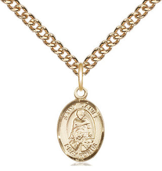 14kt Gold Saint Daniel Medal Engraved Catholic Saint Jewelry