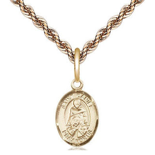 14kt Gold Saint Daniel Medal Engraved Catholic Saint Jewelry