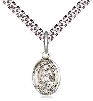 Pewter Saint Daniel Medal Religious and Catholic Jewelry Engraved Catholic Saint Jewelry