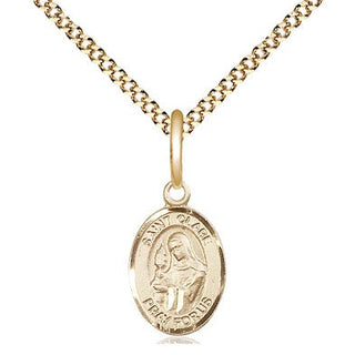 Gold-Filled St. Clare of Assisi Pendant