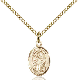 Gold-Filled St. Clare of Assisi Pendant