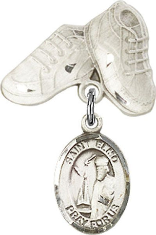 Sterling Silver Baby Boots St. Elmo Baby Badge - Engravable