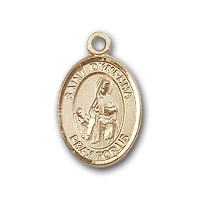 Gold-Filled St. Dymphna Pendant