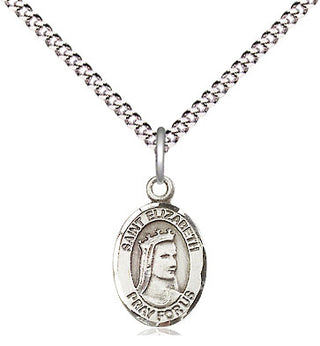 Pewter Saint Elizabeth of Hungary Medal Religious and Catholic Jewelry Engraved Catholic Saint Jewelry