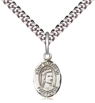 Pewter Saint Elizabeth of Hungary Medal Religious and Catholic Jewelry Engraved Catholic Saint Jewelry