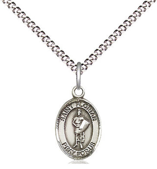 Pewter Saint Florian Medal Religious and Catholic Jewelry Engraved Catholic Saint Jewelry