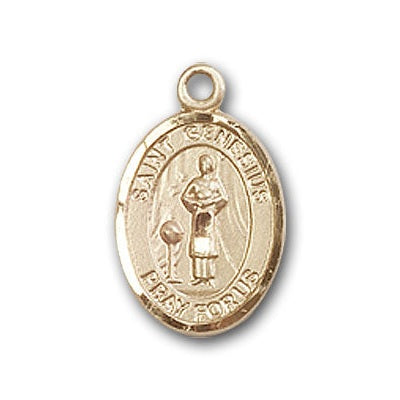 Gold-Filled St. Genesius of Rome Pendant