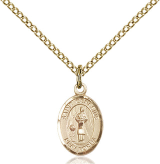 Gold-Filled Saint Genesius of Rome Pendant - SALE