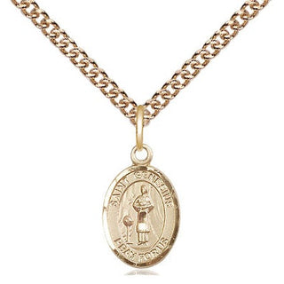 Gold-Filled Saint Catherine of Siena Pendant - SALE