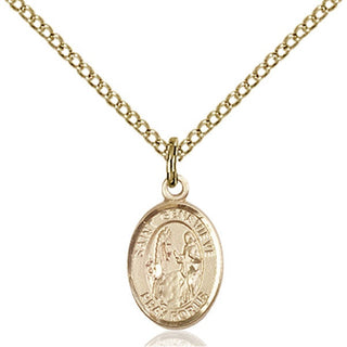 Gold-Filled Saint Genevieve Pendant