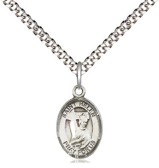 Pewter Saint Helen Medal Religious and Catholic Jewelry Engraved Catholic Saint Jewelry