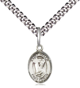 Pewter Saint Helen Medal Religious and Catholic Jewelry Engraved Catholic Saint Jewelry