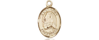 14kt Gold Saint Emily de Vialar Medal Engraved Catholic Saint Jewelry