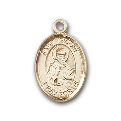 Gold-Filled St. Isidore of Seville Pendant