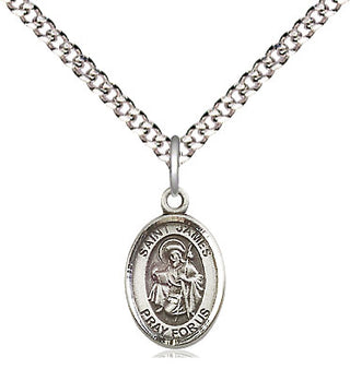 Pewter Saint James the Greater Medal Religious and Catholic Jewelry Engraved Catholic Saint Jewelry