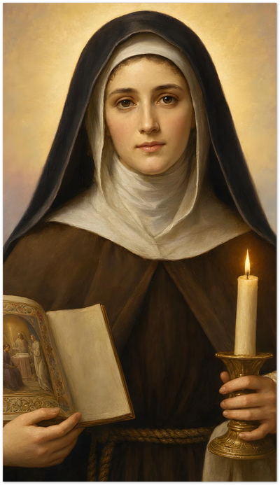 St. Clare of Assisi Holy Cards