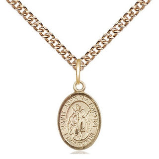 Gold-Filled Saint Genevieve Pendant - SALE