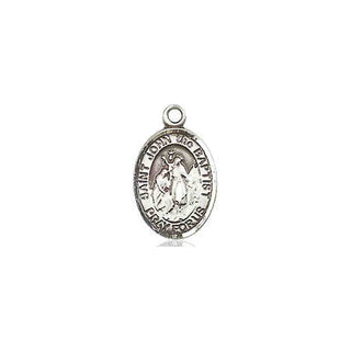 Pewter Saint John the Baptist Medal Engraved Catholic Saint Jewelry