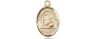 14kt Gold Saint John Bosco Medal Engraved Catholic Saint Jewelry
