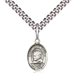 Pewter Saint John Bosco Medal Religious and Catholic Jewelry Engraved Catholic Saint Jewelry