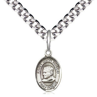 Pewter Saint John Bosco Medal Religious and Catholic Jewelry Engraved Catholic Saint Jewelry