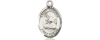 Pewter Saint Joshua Medal Engraved Catholic Saint Jewelry