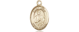 14kt Gold Saint Jude Medal Engraved Catholic Saint Jewelry