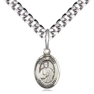 Pewter Saint Jude Medal Religious and Catholic Jewelry Engraved Catholic Saint Jewelry