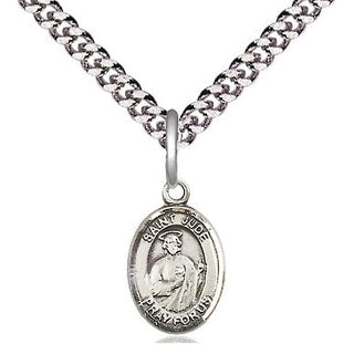 Pewter Saint Jude Medal Religious and Catholic Jewelry Engraved Catholic Saint Jewelry