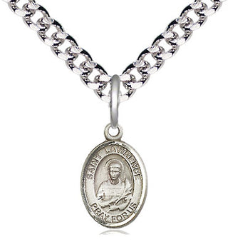 Pewter Saint Lawrence Medal Religious and Catholic Jewelry Engraved Catholic Saint Jewelry