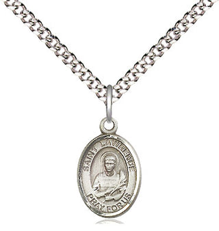 Pewter Saint Lawrence Medal Religious and Catholic Jewelry Engraved Catholic Saint Jewelry