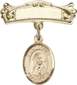 14kt Gold Filled Badge Pin St. Louise de Marillac Baby Badge - Engravable