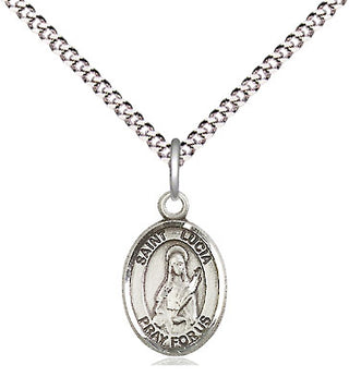 Pewter Saint Lucia of Syracuse Medal Religious and Catholic Jewelry Engraved Catholic Saint Jewelry