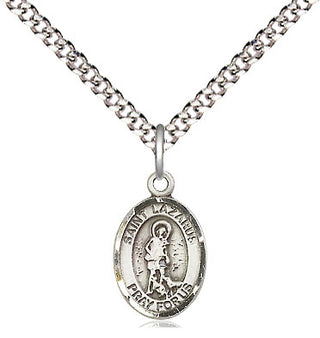 Pewter Saint Lazarus Medal Religious and Catholic Jewelry Engraved Catholic Saint Jewelry