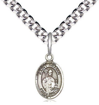 Pewter Saint Kilian Medal Religious and Catholic Jewelry Engraved Catholic Saint Jewelry
