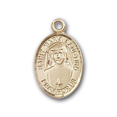 Gold-Filled St. Maria Faustina Pendant