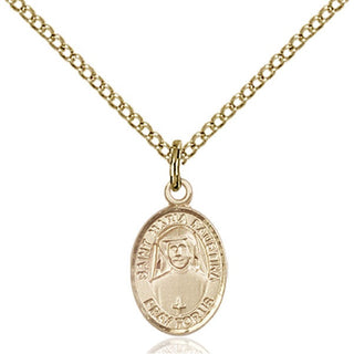 Gold-Filled St. Maria Faustina Pendant