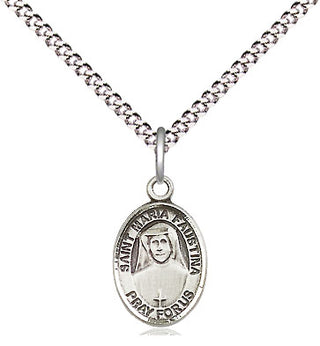 Pewter Saint Maria Faustina Medal Religious and Catholic Jewelry Engraved Catholic Saint Jewelry