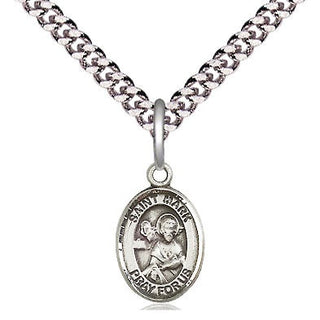 Pewter Saint Mark the Evangelist Medal Religious and Catholic Jewelry Engraved Catholic Saint Jewelry
