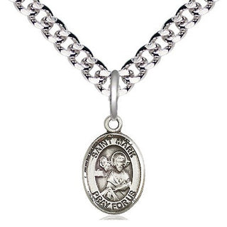 Pewter Saint Mark the Evangelist Medal Religious and Catholic Jewelry Engraved Catholic Saint Jewelry